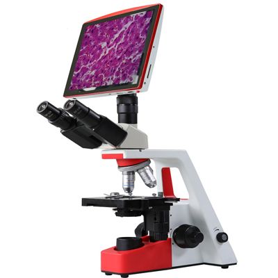 ME236-A LCD Screen Digital Trinocular Biological 1600X Microscope 