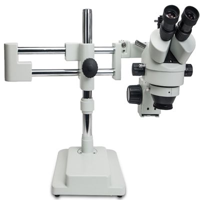 Trinocular double boom stand stereo zoom 3.5X-180X microscope camera MEXTL-165-W